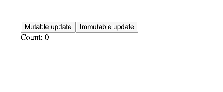 Mutable vs Immutable state update